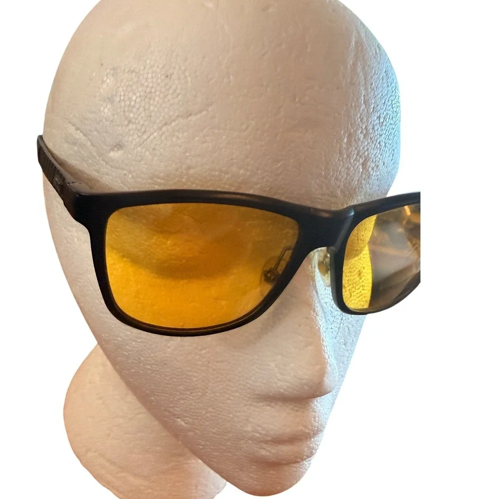 ATTCL Yellow Lens Glasses Black Frame Night Driving‎ Gamer Computer Eyewear